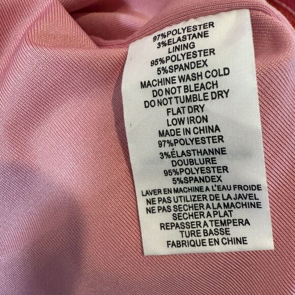 Trina Turk Dress Phenomenal Bell Sleeve Stripe Summer Knit Pink NWT 16 - Picture 9 of 10